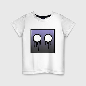 Детская футболка хлопок с принтом Geometry Dash | Black tears (Z) в Курске, 100% хлопок | круглый вырез горловины, полуприлегающий силуэт, длина до линии бедер | 2d | arcade | game | geometry dash | meltdown | robtop | аркада | геометрический тире | раннер