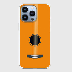 Чехол для iPhone 13 Pro с принтом ГИТАРА в Курске,  |  | guitar | instrument | musuc | orange | pop | rock | гитара | инструмент | музыка | панк | рок | струны | фолк