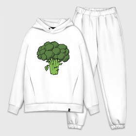 Мужской костюм хлопок OVERSIZE с принтом Брокколи в Курске,  |  | Тематика изображения на принте: брокколи | еда | зелень | капуста | овощ | овощи | растение | растения
