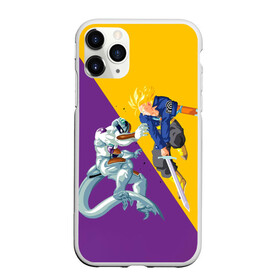 Чехол для iPhone 11 Pro матовый с принтом Yellow vs purple в Курске, Силикон |  | anime | dragon ball | аниме | анимэ | драгон бал | дрэгон бол | жемчуг дракона