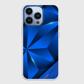 Чехол для iPhone 13 Pro с принтом 3D абстрактные фигуры BLUE в Курске,  |  | 3d | 3д | luxury | versace | vip | абстракция | блеск | блестки | версаче | вип | паттерн | роскошь | соты | текстуры