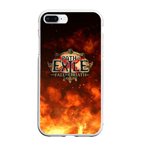 Чехол для iPhone 7Plus/8 Plus матовый с принтом Path of Exile Logo | Путь изгнанника Лого (Z) в Курске, Силикон | Область печати: задняя сторона чехла, без боковых панелей | exile | game | path of exile | rpg | берсерк | вождь | дикарь | дуэлянт | игра | покоритель | путь изгнанника | рпг