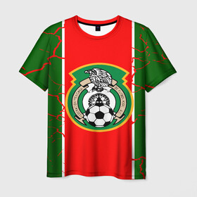 Мужская футболка 3D с принтом Сборная Мексики в Курске, 100% полиэфир | прямой крой, круглый вырез горловины, длина до линии бедер | волейбол атакующий удар | голы | мексика | новости | сборная мексики | спорт | футбол | чемпионат мира | чм | южная корея