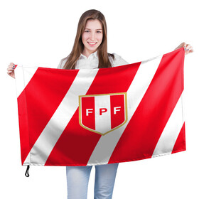 Флаг 3D с принтом Сборная Перу в Курске, 100% полиэстер | плотность ткани — 95 г/м2, размер — 67 х 109 см. Принт наносится с одной стороны | fifa | news | peru | peru (country) | бразилия | дания | кубок америки | перу | россия | спорт | уругвай | футбол | чемпионат мира