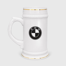 Кружка пивная с принтом BMW LOGO CARBON в Курске,  керамика (Материал выдерживает высокую температуру, стоит избегать резкого перепада температур) |  объем 630 мл | bmw | абстракция | авто | автомобиль | бмв | карбон | лого | логотип | машина | скорость