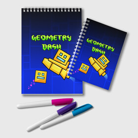Блокнот с принтом GEOMETRY DASH / ГЕОМЕТРИ ДАШ в Курске, 100% бумага | 48 листов, плотность листов — 60 г/м2, плотность картонной обложки — 250 г/м2. Листы скреплены удобной пружинной спиралью. Цвет линий — светло-серый
 | 2d игра | geometry dash | mobile game | robtop | smile | андроид игра | арт | геометри даш | геометрия. | добро и зло | инь янь | кубики | кубы | лица | мобильная игра | неон | смайлы