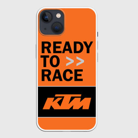 Чехол для iPhone 13 с принтом KTM | READY TO RACE (Z) в Курске,  |  | enduro | ktm | moto | moto sport | motocycle | sportmotorcycle | ктм | мото | мото спорт | мотоспорт | спорт мото