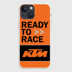 Чехол для iPhone 13 mini с принтом KTM | READY TO RACE (Z) в Курске,  |  | enduro | ktm | moto | moto sport | motocycle | sportmotorcycle | ктм | мото | мото спорт | мотоспорт | спорт мото