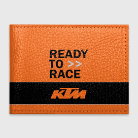 Обложка для студенческого билета с принтом KTM | READY TO RACE (Z) в Курске, натуральная кожа | Размер: 11*8 см; Печать на всей внешней стороне | enduro | ktm | moto | moto sport | motocycle | sportmotorcycle | ктм | мото | мото спорт | мотоспорт | спорт мото