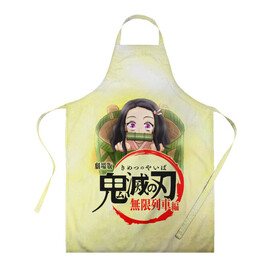 Фартук 3D Незуко Камадо Kimetsu no Yaiba: в Курске, 100% полиэстер | общий размер — 65 х 85 см, ширина нагрудника — 26 см, горловина — 53 см, длина завязок — 54 см, общий обхват в поясе — 173 см. Принт на завязках и на горловине наносится с двух сторон, на основной части фартука — только с внешней стороны | demon slayer | kamado | kimetsu no yaiba | nezuko | tanjiro | аниме | гию томиока | зеницу агацума | иноске хашибира | камадо | клинок | корзинная девочка | манга | музан кибуцуджи | незуко | рассекающий демонов | танджиро