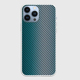 Чехол для iPhone 13 Pro Max с принтом Carbon Blue в Курске,  |  | carbon | fiber | kevlar | карбон | кевлар | металл