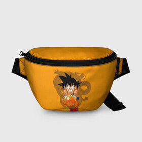 Поясная сумка 3D с принтом Kid Goku в Курске, 100% полиэстер | плотная ткань, ремень с регулируемой длиной, внутри несколько карманов для мелочей, основное отделение и карман с обратной стороны сумки застегиваются на молнию | anime | dragon ball | аниме | анимэ | драгон бал | дрэгон бол | жемчуг дракона