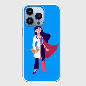 Чехол для iPhone 13 Pro с принтом Медсестра | Super Nurse (Z) в Курске,  |  | health worker | hospital attendant | medic | nurse | nursing | super nurse | бикса | врач | доктор | медицина | медицинская сестра | медицинский персонал | медичка | медработник | медсестра | палатная | санитарка | супер медик