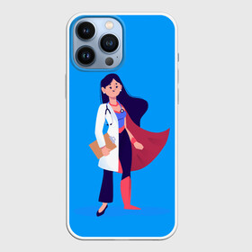 Чехол для iPhone 13 Pro Max с принтом Медсестра | Super Nurse (Z) в Курске,  |  | Тематика изображения на принте: health worker | hospital attendant | medic | nurse | nursing | super nurse | бикса | врач | доктор | медицина | медицинская сестра | медицинский персонал | медичка | медработник | медсестра | палатная | санитарка | супер медик