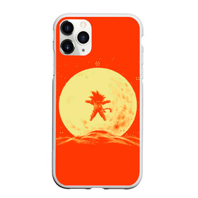 Чехол для iPhone 11 Pro матовый с принтом Гоку и луна в Курске, Силикон |  | anime | dragon ball | moon | аниме | анимэ | драгон бал | дрэгон бол | жемчуг дракона | луна