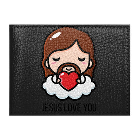 Обложка для студенческого билета с принтом Иисус любит тебя в Курске, натуральная кожа | Размер: 11*8 см; Печать на всей внешней стороне | Тематика изображения на принте: доброта | иисус | любовь | молитва | облако | пасха