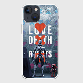 Чехол для iPhone 13 mini с принтом Любовь смерть и роботы в Курске,  |  | love | lovedeathandrobots | loverobot | robot