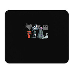 Коврик для мышки прямоугольный с принтом Любовь, Смерть & Роботы в Курске, натуральный каучук | размер 230 х 185 мм; запечатка лицевой стороны | cat | cats | death | logo | love | netflix | robots | анимация | кино | кот | кошка | лого | любовь | нетфликс | роботы | сериал