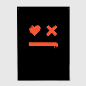 Постер с принтом Smile | Love Death and Robots в Курске, 100% бумага
 | бумага, плотность 150 мг. Матовая, но за счет высокого коэффициента гладкости имеет небольшой блеск и дает на свету блики, но в отличии от глянцевой бумаги не покрыта лаком | death | ldr | logo | love | netflix | robots | smile | анимация | кино | лого | лср | любовь | нетфликс | роботы | сериал | смайл | смайлик