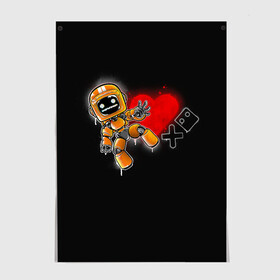Постер с принтом K-VRC | Love Death and Robots в Курске, 100% бумага
 | бумага, плотность 150 мг. Матовая, но за счет высокого коэффициента гладкости имеет небольшой блеск и дает на свету блики, но в отличии от глянцевой бумаги не покрыта лаком | death | heart | hearts | k vrc | ldr | logo | love | netflix | robots | smile | анимация | кино | лого | лср | любовь | нетфликс | роботы | сердце | сериал | смайл | смайлик