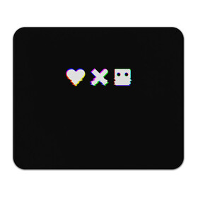 Коврик для мышки прямоугольный с принтом Love Death and Robots (Glitch) в Курске, натуральный каучук | размер 230 х 185 мм; запечатка лицевой стороны | death | glitch | heart | ldr | logo | love | netflix | robots | smile | анимация | глитч | глич | кино | лого | лср | любовь | нетфликс | роботы | сердце | сериал | смайл | смайлик