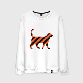 Мужской свитшот хлопок с принтом Black-Orange Cat в Курске, 100% хлопок |  | animal | cat | cute | kitty | meow | друг | животные | киска | китти | кот | котенок | котик | котэ | кошечка | кошка | милый | мур | мяу | питомец | тигр
