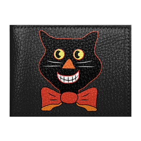 Обложка для студенческого билета с принтом Smiling Cat в Курске, натуральная кожа | Размер: 11*8 см; Печать на всей внешней стороне | animal | cat | cute | kitty | meow | друг | животные | киска | китти | кот | котенок | котик | котэ | кошечка | кошка | милый | мур | мяу | питомец | тигр