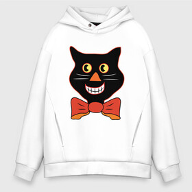 Мужское худи Oversize хлопок с принтом Smiling Cat в Курске, френч-терри — 70% хлопок, 30% полиэстер. Мягкий теплый начес внутри —100% хлопок | боковые карманы, эластичные манжеты и нижняя кромка, капюшон на магнитной кнопке | animal | cat | cute | kitty | meow | друг | животные | киска | китти | кот | котенок | котик | котэ | кошечка | кошка | милый | мур | мяу | питомец | тигр