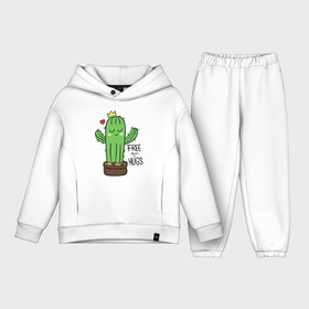 Детский костюм хлопок Oversize с принтом Милый маленький кактус в Курске,  |  | baby | cactus | cute | fashion | girl | kids | little | school | девочкам | девочке | детское | детям | для девочек | кактус | милый | растение