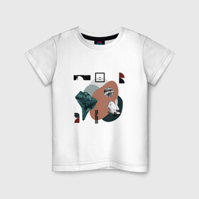 Детская футболка хлопок с принтом Абстракция в Курске, 100% хлопок | круглый вырез горловины, полуприлегающий силуэт, длина до линии бедер | геометрия | иллюзия | круги | пространство   художник   образ