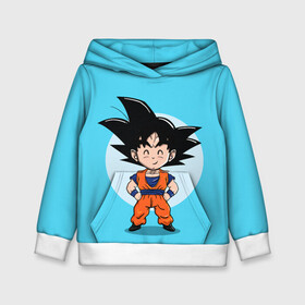 Детская толстовка 3D с принтом Sweet Goku в Курске, 100% полиэстер | двухслойный капюшон со шнурком для регулировки, мягкие манжеты на рукавах и по низу толстовки, спереди карман-кенгуру с мягким внутренним слоем | anime | dragon ball | аниме | анимэ | драгон бал | дрэгон бол | жемчуг дракона