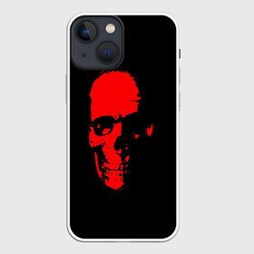 Чехол для iPhone 13 mini с принтом Кровавый череп в Курске,  |  | skull | башка | голова | кость | красный череп | черепушка