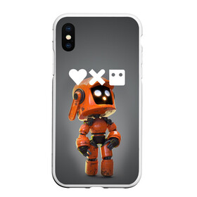 Чехол для iPhone XS Max матовый с принтом Love, Death and Robots | K-VRC (Z) в Курске, Силикон | Область печати: задняя сторона чехла, без боковых панелей | death | k vrc | love | love death robots | netflix | robots | vedeathrobots | xbot 4000 | врц | любовь | нетфликс | роботы | сериал | сериалы