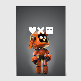 Постер с принтом Love, Death and Robots | K-VRC (Z) в Курске, 100% бумага
 | бумага, плотность 150 мг. Матовая, но за счет высокого коэффициента гладкости имеет небольшой блеск и дает на свету блики, но в отличии от глянцевой бумаги не покрыта лаком | Тематика изображения на принте: death | k vrc | love | love death robots | netflix | robots | vedeathrobots | xbot 4000 | врц | любовь | нетфликс | роботы | сериал | сериалы