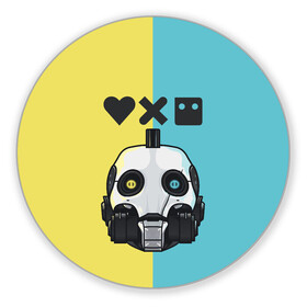 Коврик для мышки круглый с принтом XBOT 4000 | Love, Death and Robots (Z) в Курске, резина и полиэстер | круглая форма, изображение наносится на всю лицевую часть | death | love | love death robots | netflix | robots | vedeathrobots | xbot 4000 | любовь | нетфликс | роботы | сериал | сериалы