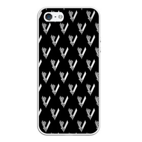 Чехол для iPhone 5/5S матовый с принтом Викинги Лого Паттерн Vikings Pattern (Z) в Курске, Силикон | Область печати: задняя сторона чехла, без боковых панелей | bjorn | floki | lodbrok | normann | ragnar | ragnarr | viking | vikingar | vikingene | vikinger | vikings | бьёрн | вальгала | вальгалла | вальхала | вальхалла | варяги | викинг | викинги | конанг | конунг | лагерта | лодброк | норман | рагнар