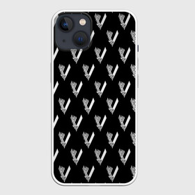 Чехол для iPhone 13 с принтом Викинги Лого Паттерн | Vikings Pattern (Z) в Курске,  |  | bjorn | floki | lodbrok | normann | ragnar | ragnarr | viking | vikingar | vikingene | vikinger | vikings | бьёрн | вальгала | вальгалла | вальхала | вальхалла | варяги | викинг | викинги | конанг | конунг | лагерта | лодброк | норман | рагнар