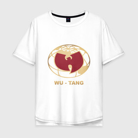 Мужская футболка хлопок Oversize с принтом Wu-Tang World в Курске, 100% хлопок | свободный крой, круглый ворот, “спинка” длиннее передней части | black | hiphop | method man | music | new york | nyc | odb | old school | rap | rza | wu tang clan | wutang | ву тэнг | граффити | микрофон | музыка | нью йорк | рэп | рэпер | хипхоп
