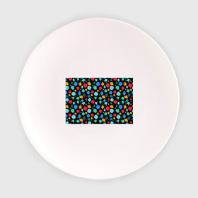 Тарелка 3D с принтом Брызги красок в Курске, фарфор | диаметр - 210 мм
диаметр для нанесения принта - 120 мм | брызги | краски | палитра | пятна | радуга | текстура | цвет | яркое