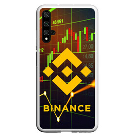 Чехол для Honor 20 с принтом BINANCE / БИНАНС / БАНАН в Курске, Силикон | Область печати: задняя сторона чехла, без боковых панелей | binance | binance com | bitcoin | bittrex com | btc | exmo me | hodl. | trading | банан биржа | бинанс | биткоин | криптовалюта биржа | криптотрейдер | криптотрейдинг | трейдинг