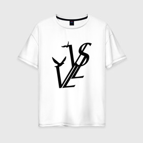 Женская футболка хлопок Oversize с принтом SODA LUV в Курске, 100% хлопок | свободный крой, круглый ворот, спущенный рукав, длина до линии бедер
 | luv | mayot | melon | music | og buda | seemee | soda | sodaluv | бигасс | коми | лав | лого | логотип | лув | мелон | сода
