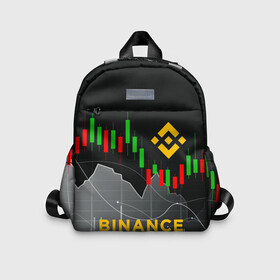 Детский рюкзак 3D с принтом BINANCE   БИНАНС   ГРАФИК в Курске, 100% полиэстер | лямки с регулируемой длиной, сверху петелька, чтобы рюкзак можно было повесить на вешалку. Основное отделение закрывается на молнию, как и внешний карман. Внутри дополнительный карман. По бокам два дополнительных кармашка | Тематика изображения на принте: binance | binance com | bitcoin | bittrex com | btc | exmo me | hodl | trading | банан биржа | бинанс | биткоин | график. | криптовалюта биржа | криптотрейдер | криптотрейдинг | трейдинг