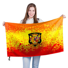 Флаг 3D с принтом Сборная Испании в Курске, 100% полиэстер | плотность ткани — 95 г/м2, размер — 67 х 109 см. Принт наносится с одной стороны | spain | барселона | иньеста | испания | новости | пике | последние новости | реал мадрид | россия | сборная испании | спорт | футбол | чемпионат мира | чм