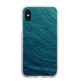 Чехол для iPhone XS Max матовый с принтом Endless Sea в Курске, Силикон | Область печати: задняя сторона чехла, без боковых панелей | background | blue | dark | gradient | green | lines | ocean | paints | ripples | sea | spot | spots | stripes | texture | waves | волны | голубая | градиент | зеленый | краски | линии | море | океан | полосы | пятна | пятно | рябь | текстура | т