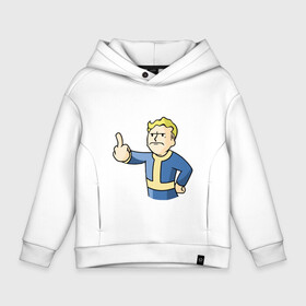 Детское худи Oversize хлопок с принтом Vault Boy - 