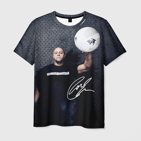 Мужская футболка 3D с принтом Roberto Carlos Подпись в Курске, 100% полиэфир | прямой крой, круглый вырез горловины, длина до линии бедер | r. carlos | roberto carlos | vdzabma | р. карлос | роберто карлос