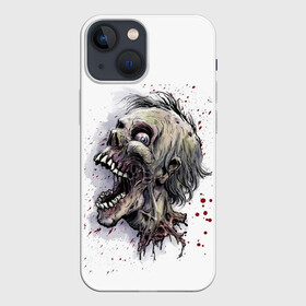 Чехол для iPhone 13 mini с принтом Зомби Бу в Курске,  |  | безумный зомби | бешенный зомби | зомби | кровавый зомби | кровь