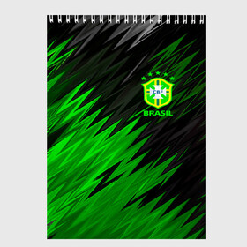 Скетчбук с принтом Сборная Бразилии в Курске, 100% бумага
 | 48 листов, плотность листов — 100 г/м2, плотность картонной обложки — 250 г/м2. Листы скреплены сверху удобной пружинной спиралью | brazil | neymar | бразилия | коутиньо | марсело | неймар | роберто карлос | роналдиньо | роналдо | сборная бразилии | спорт | футбол | чемпионат мира