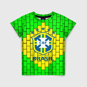 Детская футболка 3D с принтом Сборная Бразилии в Курске, 100% гипоаллергенный полиэфир | прямой крой, круглый вырез горловины, длина до линии бедер, чуть спущенное плечо, ткань немного тянется | Тематика изображения на принте: brazil | neymar | бразилия | коутиньо | марсело | неймар | роберто карлос | роналдиньо | роналдо | сборная бразилии | спорт | футбол | чемпионат мира