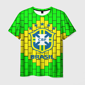Мужская футболка 3D с принтом Сборная Бразилии в Курске, 100% полиэфир | прямой крой, круглый вырез горловины, длина до линии бедер | brazil | neymar | бразилия | коутиньо | марсело | неймар | роберто карлос | роналдиньо | роналдо | сборная бразилии | спорт | футбол | чемпионат мира